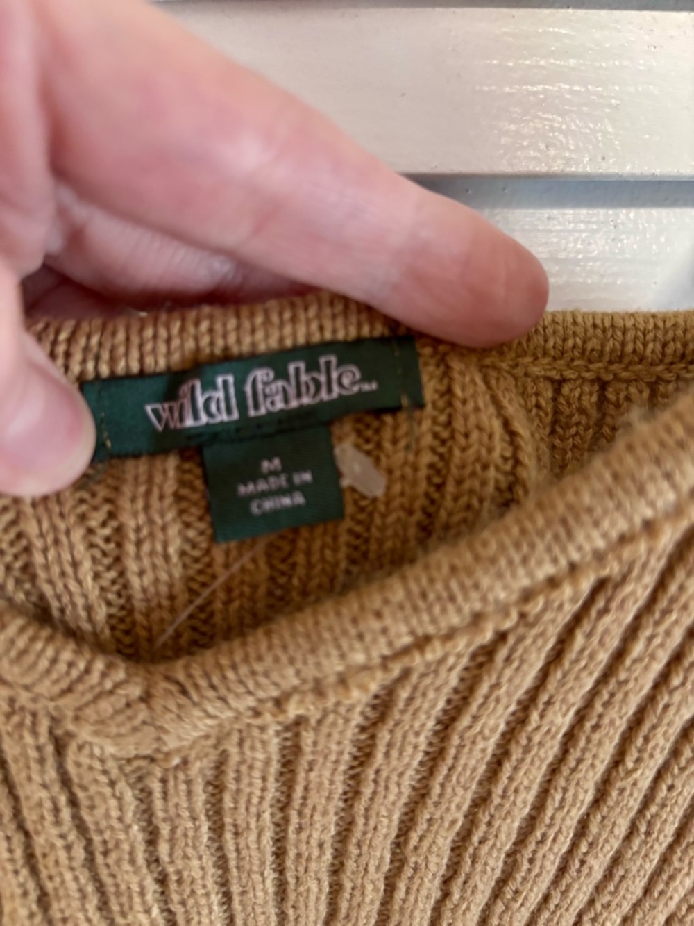 wild fable Ribbed V-Neck Knit Cami - Camel/Tan - Picture 3 of 3